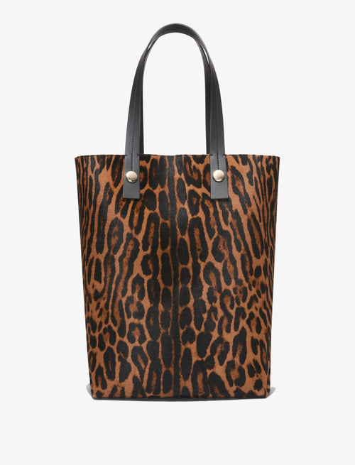 Leopard Printed Haircalf North South Tote