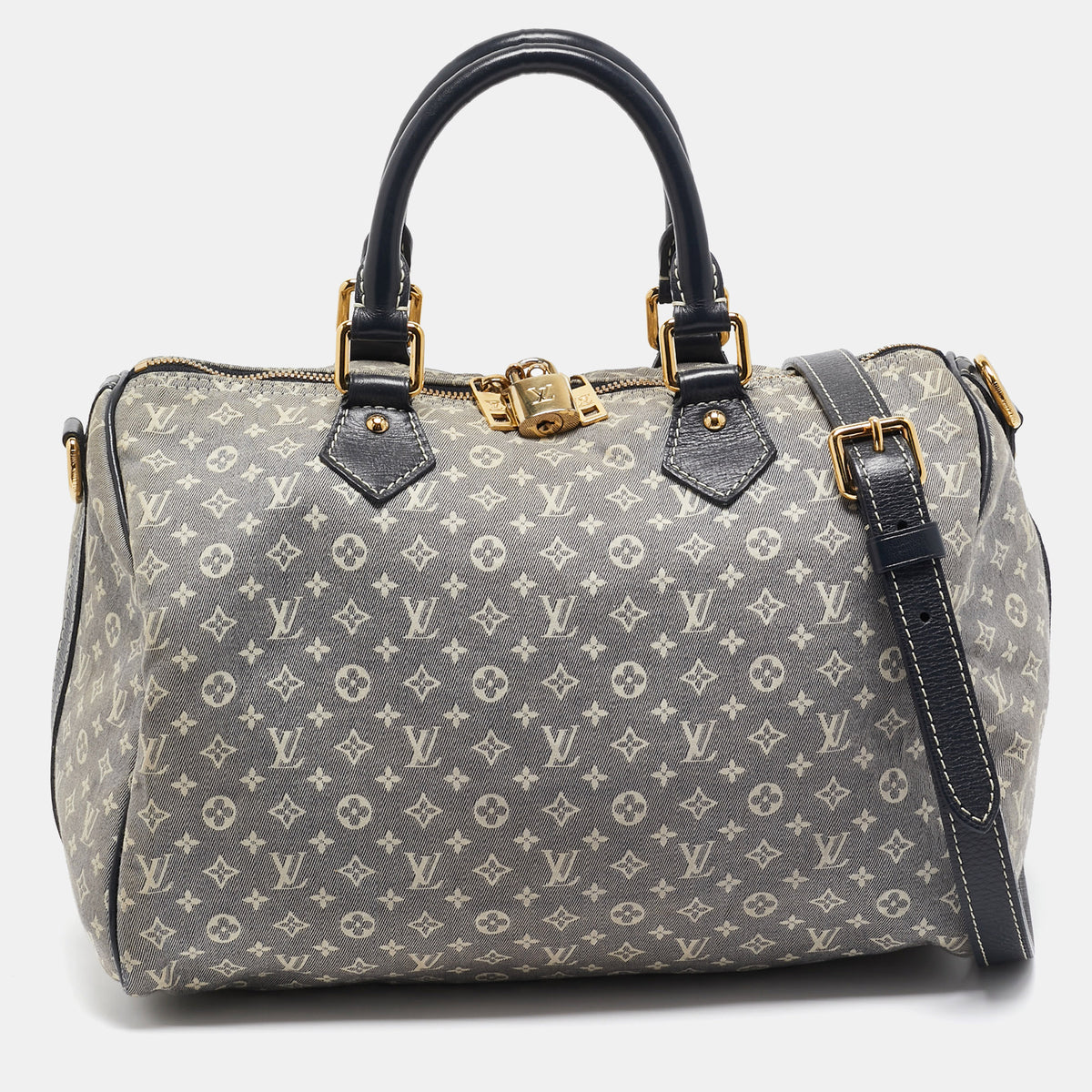 Louis Vuitton Encre Monogram Idylle Canvas Speedy Bandouliere 30 Bag