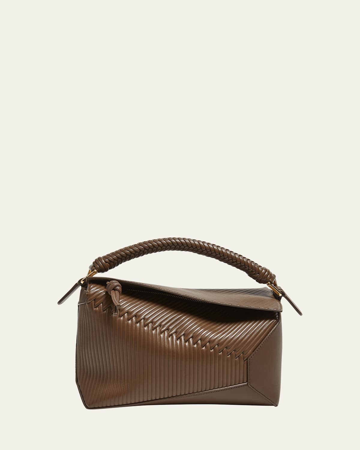 Loewe Puzzle Edge Small Calfskin Top-Handle Bag