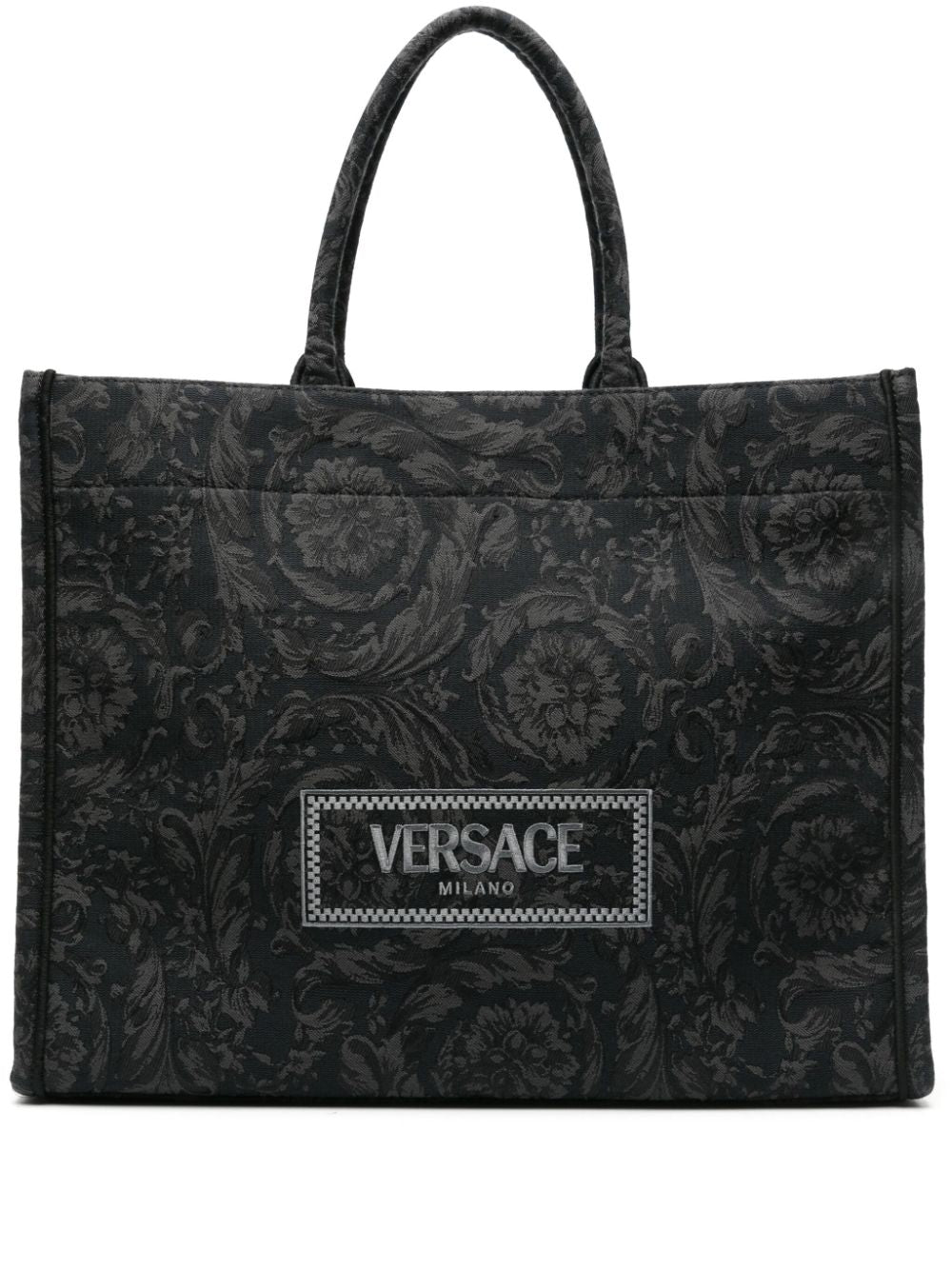 Versace Athena Barocco Large Tote in Black | 10131521A09741