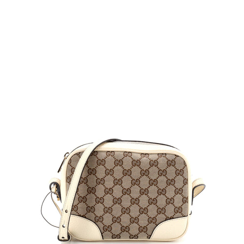 GUCCI Bree Disco Crossbody Bag GG Canvas with Leather Mini