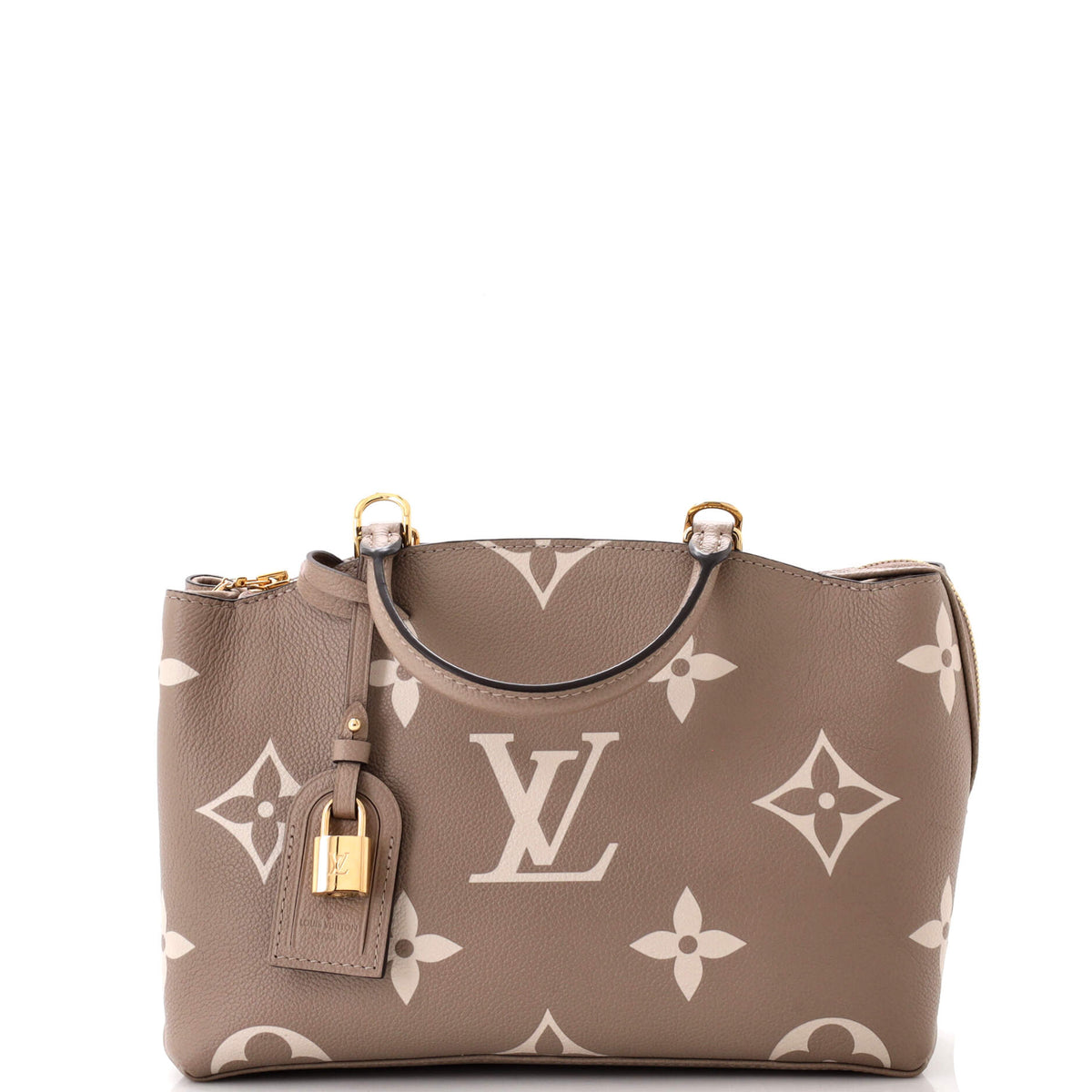 Louis Vuitton Petit Palais Handbag Bicolor Monogram Empreinte Giant