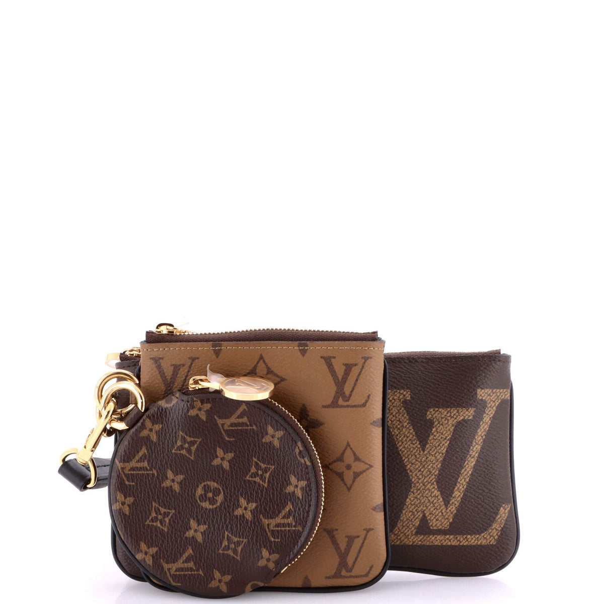 Louis Vuitton Trio Pouch Set Reverse Monogram Giant