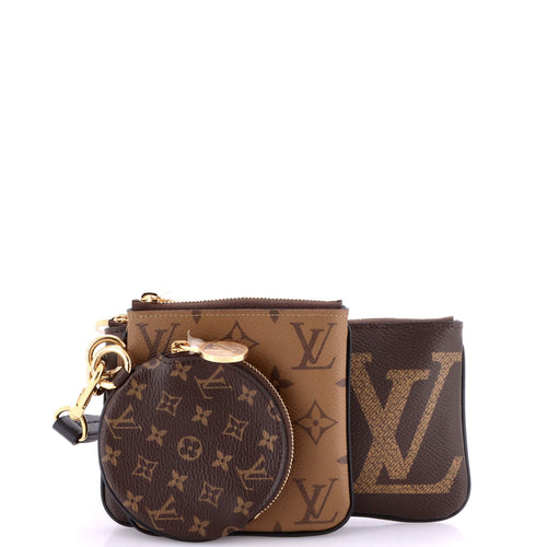 Trio Pouch Set Reverse Monogram Giant