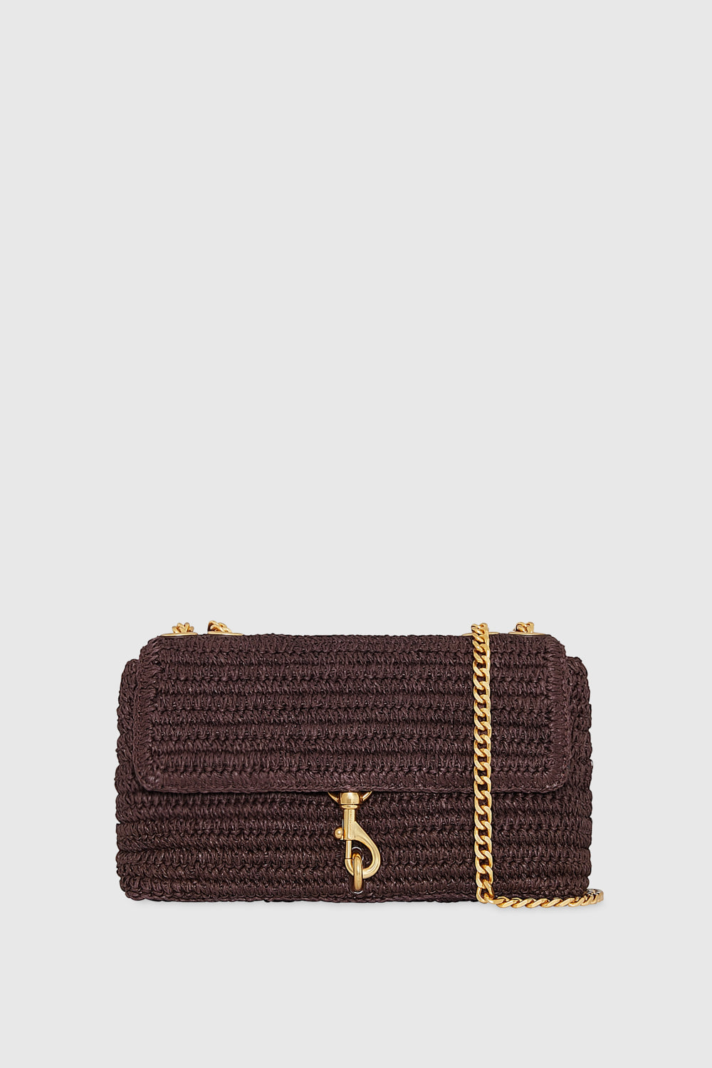 Rebecca Minkoff Edie Medium Crossbody Bag In Cigaro Straw