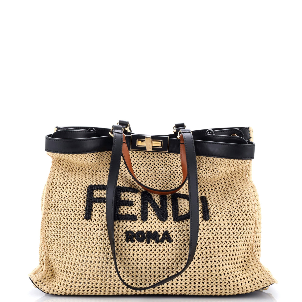 Fendi FENDI Peekaboo X-Tote Raffia Medium
