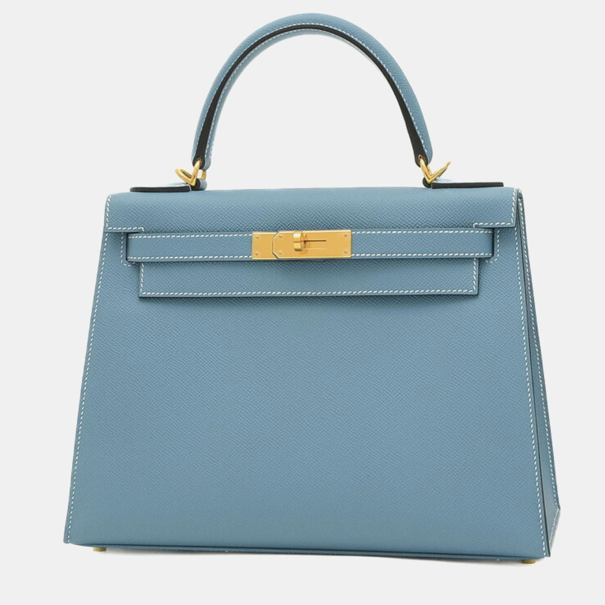 Hermès New Blue Jean Epson Kelly 28 Handbag