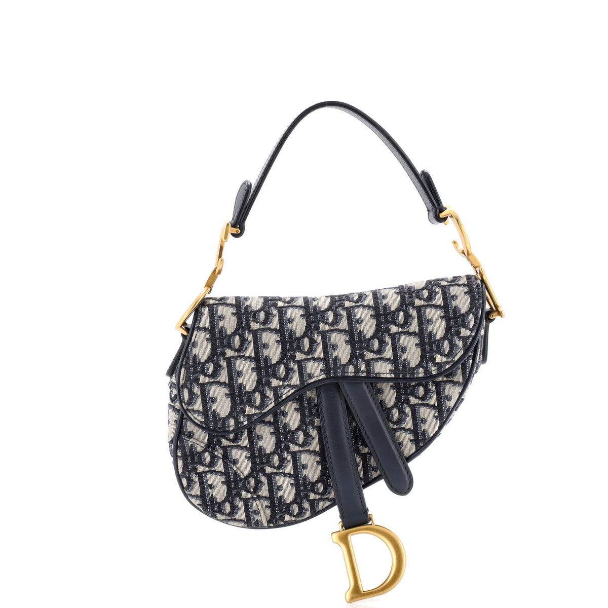 Christian Dior Saddle Handbag Oblique Canvas Mini