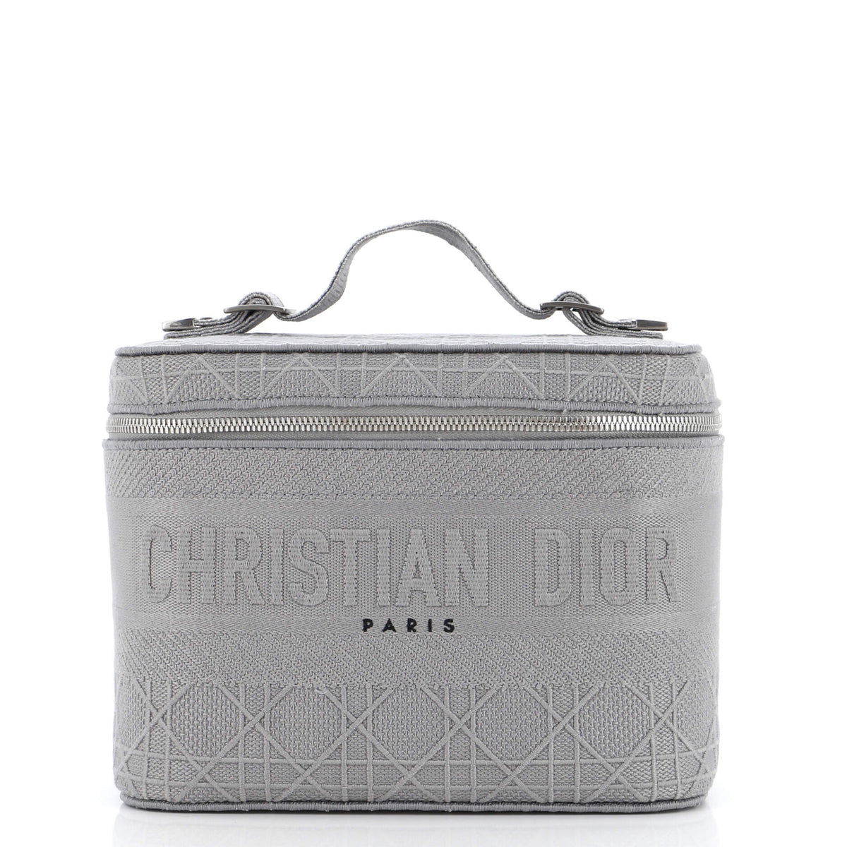 Christian Dior DiorTravel Vanity Case Cannage Embroidered Canvas