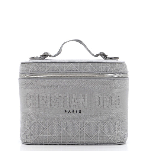 DiorTravel Vanity Case Cannage Embroidered Canvas