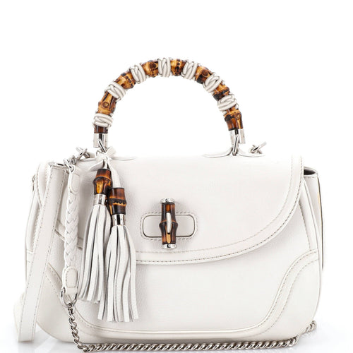 GUCCI New Bamboo 1921 Top Handle Bag Leather Large