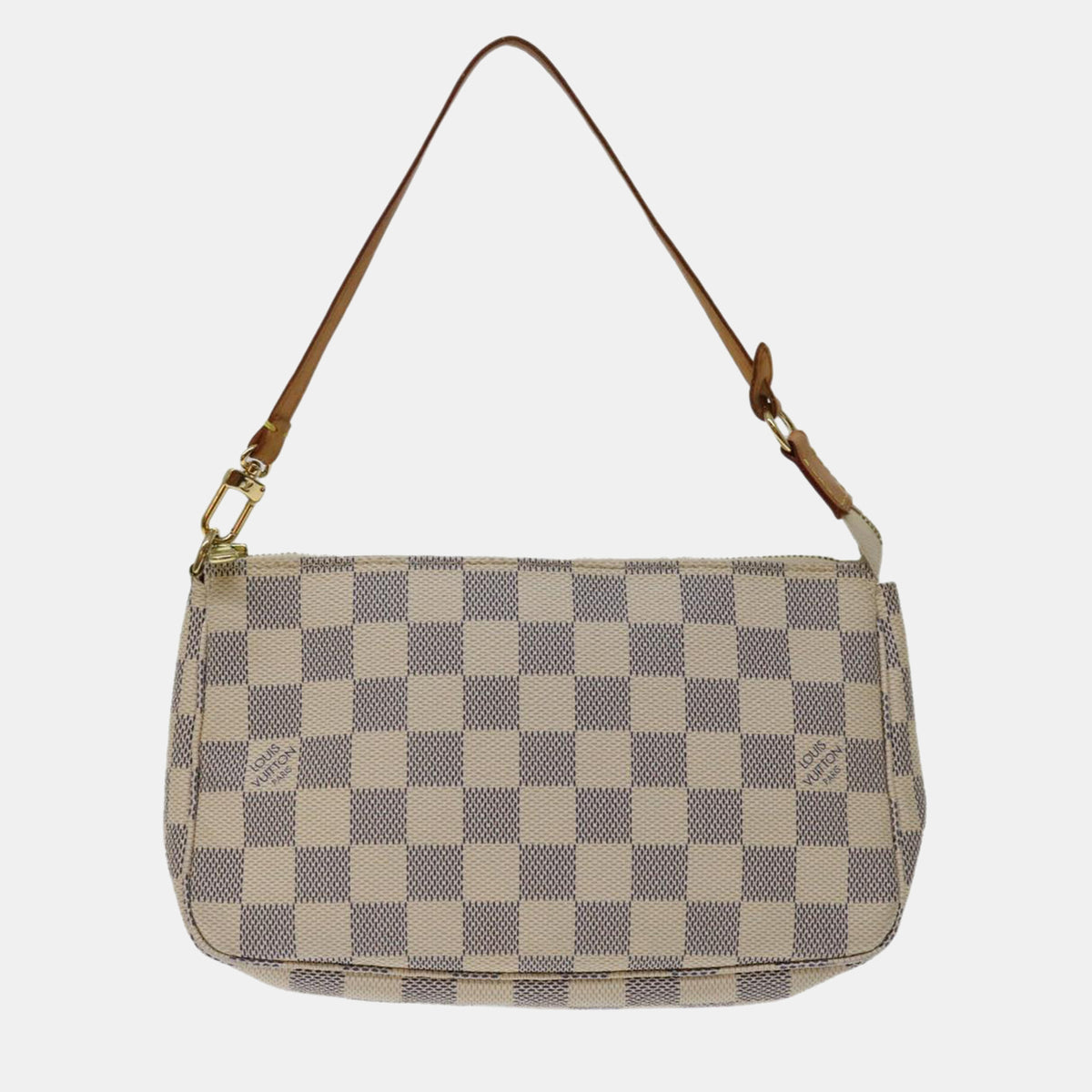 Louis Vuitton Grey/White Canvas Pochette Accessoires Shoulder Bag