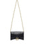 Women's Hourglass Leather Wallet On Chain in Black | Size UNI | 6560501QJ4M1000