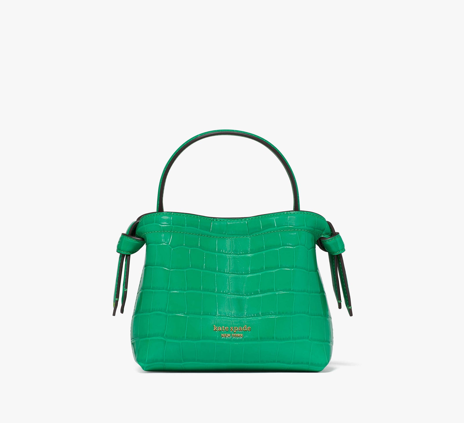 Kate Spade New York Knott Croc-embossed Mini Crossbody Tote