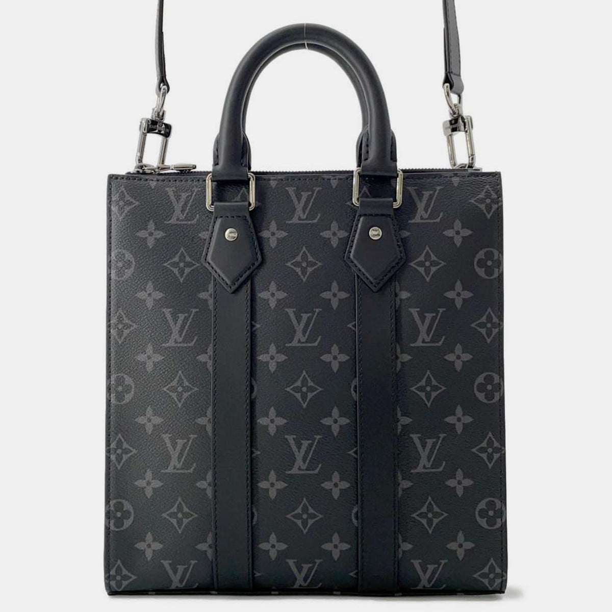 Louis Vuitton Noir Monogram Eclipse Sac Plat Bag