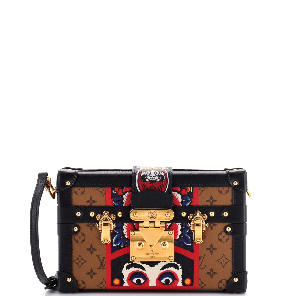 Louis Vuitton Petite Malle Handbag Limited Edition Kabuki Monogram Canvas