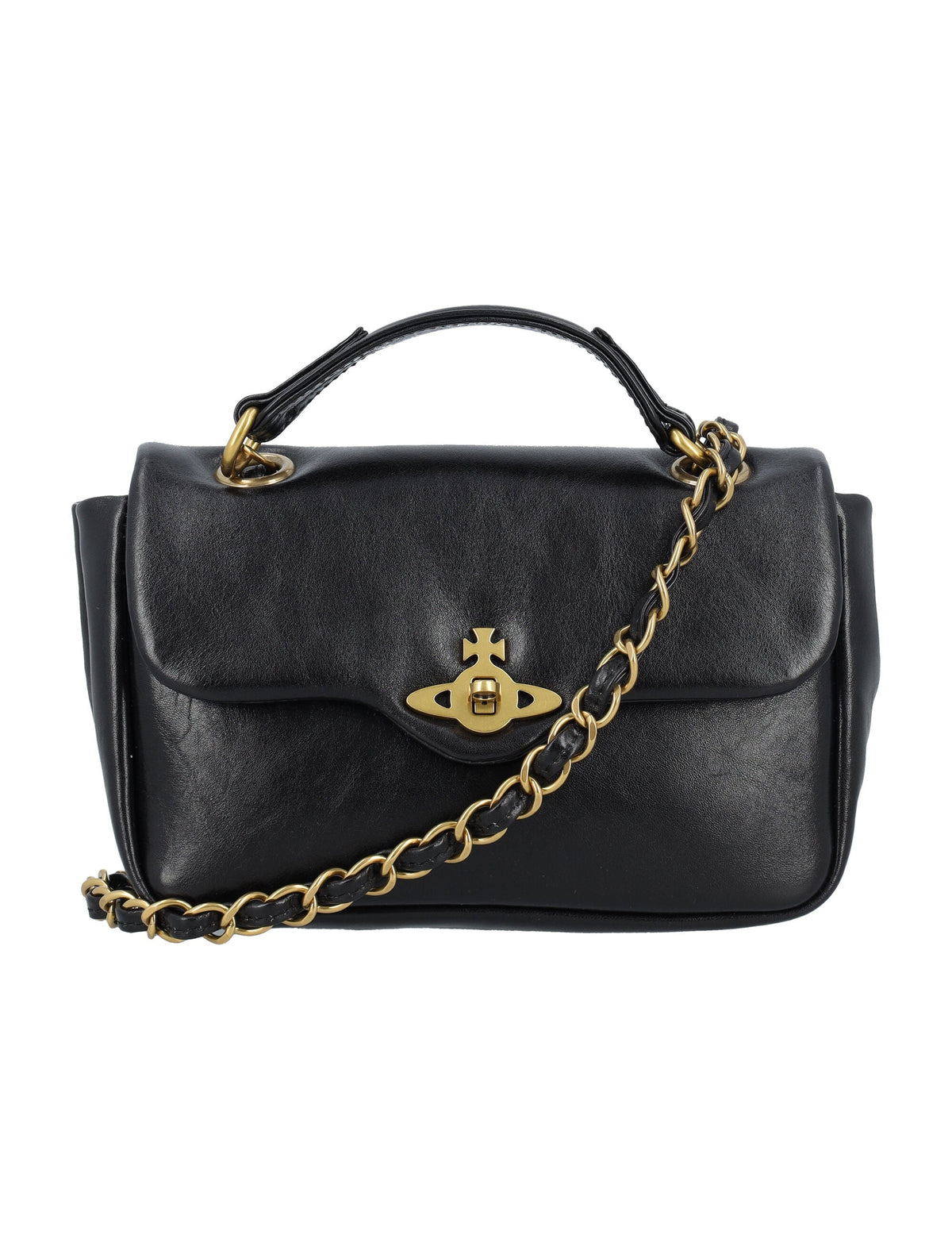 Vivienne Westwood Women's Anita Chain Shoulder Bag in Black | 24A46030004WL0067 Color N401