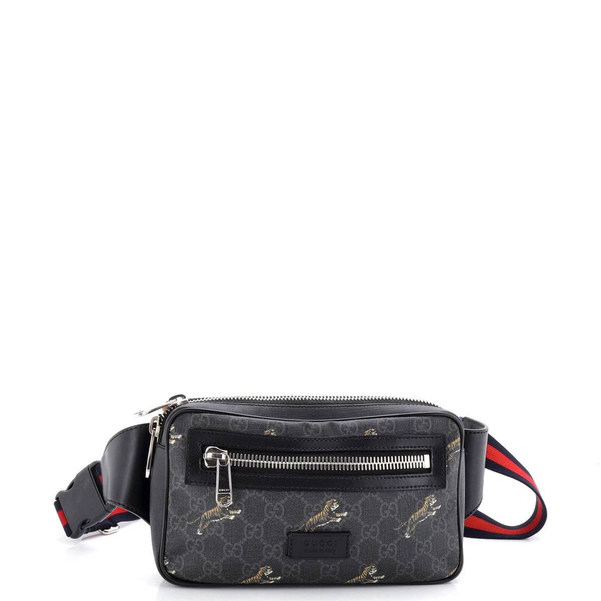 Gucci GUCCI Soft Zip Belt Bag Printed GG Coated Canvas Small