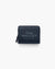 The Leather Mini Compact Wallet in Blue Sea