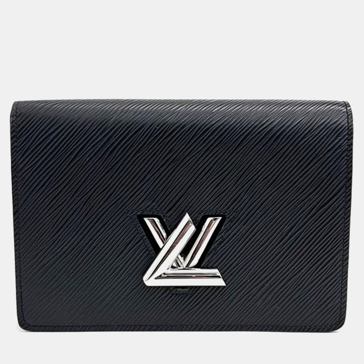 Louis Vuitton Black Epi Leather Twist Wallet on Chain