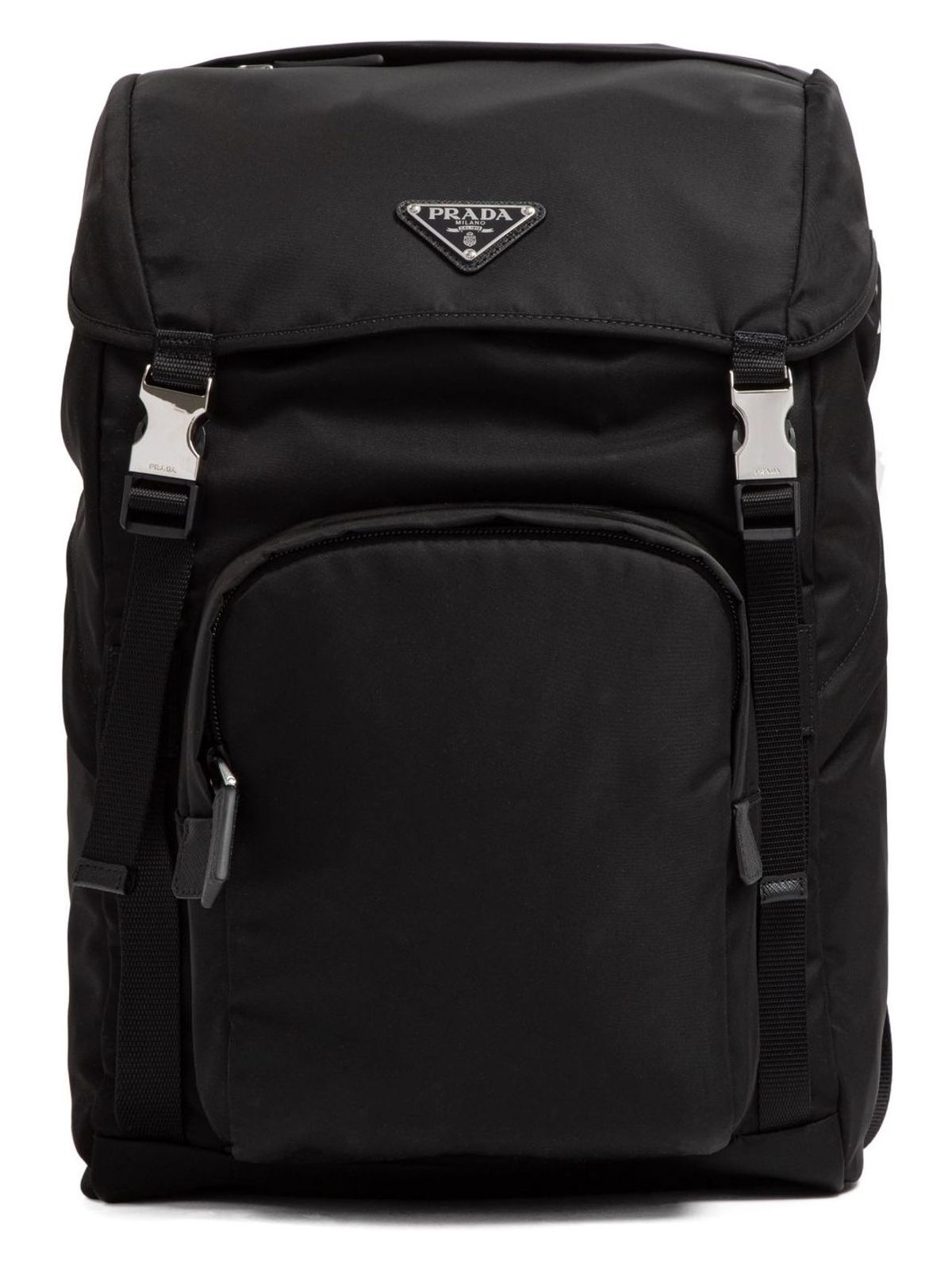 Prada Men's Nylon Backpack in Black | Size UNICA | 2VZ135VHOL2DMG