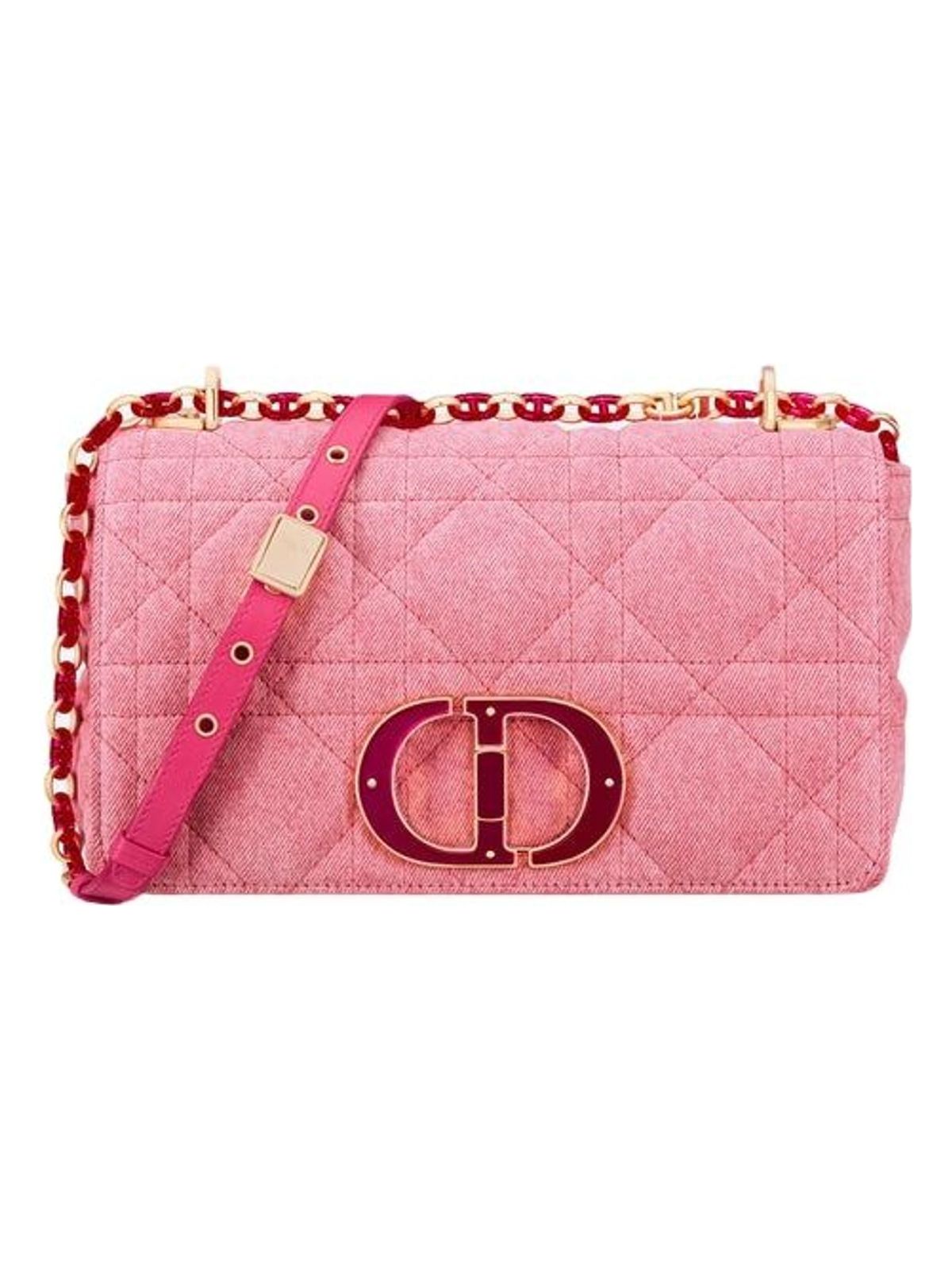 Dior Women's Caro M Canvas in Fuchsia/Mu | M9242WTJF