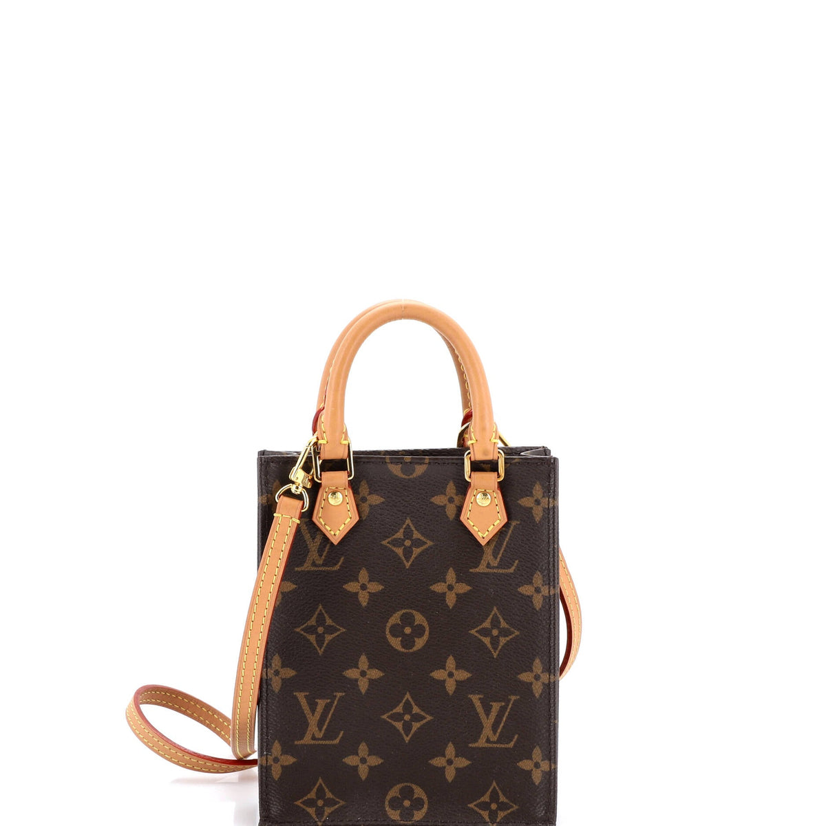 Louis Vuitton Petit Sac Plat Bag Monogram Canvas