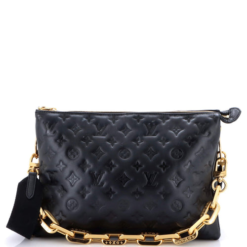 Coussin Bag Monogram Embossed Lambskin MM