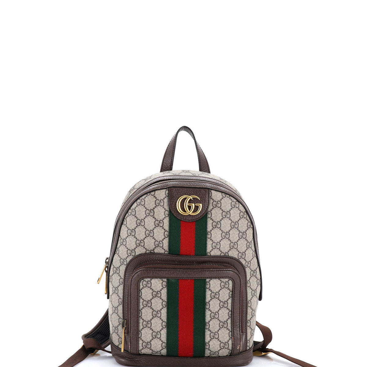 Gucci GUCCI Ophidia Backpack GG Coated Canvas and Leather Small