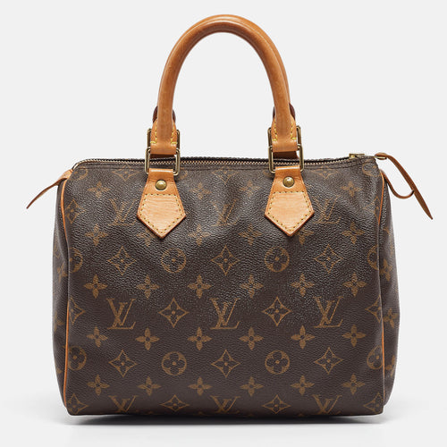 Monogram Canvas and Leather Speedy 25 Bag