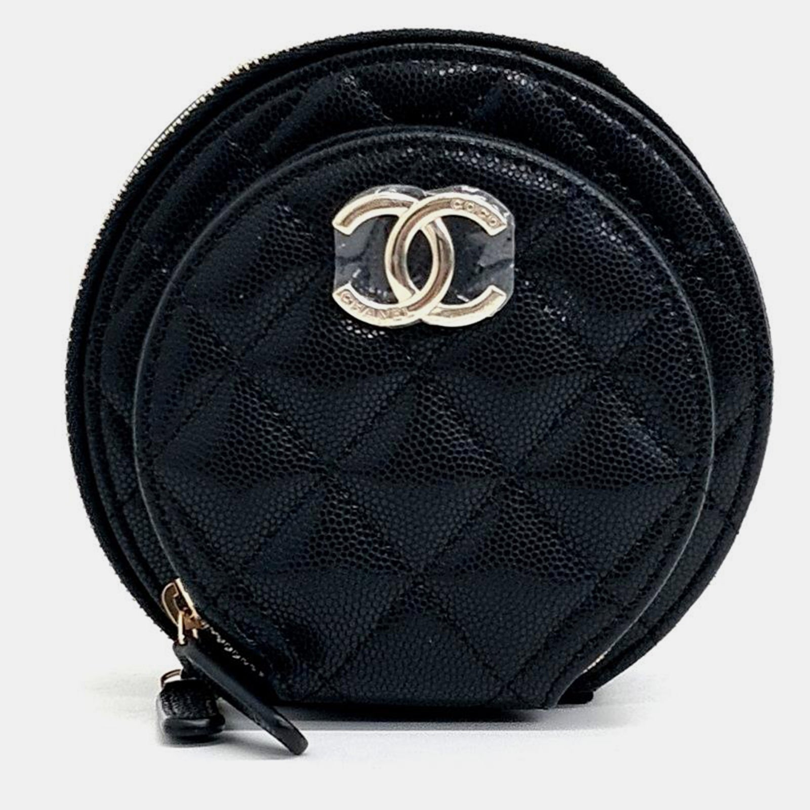 Chanel Sac à bandoulière rond Caviar