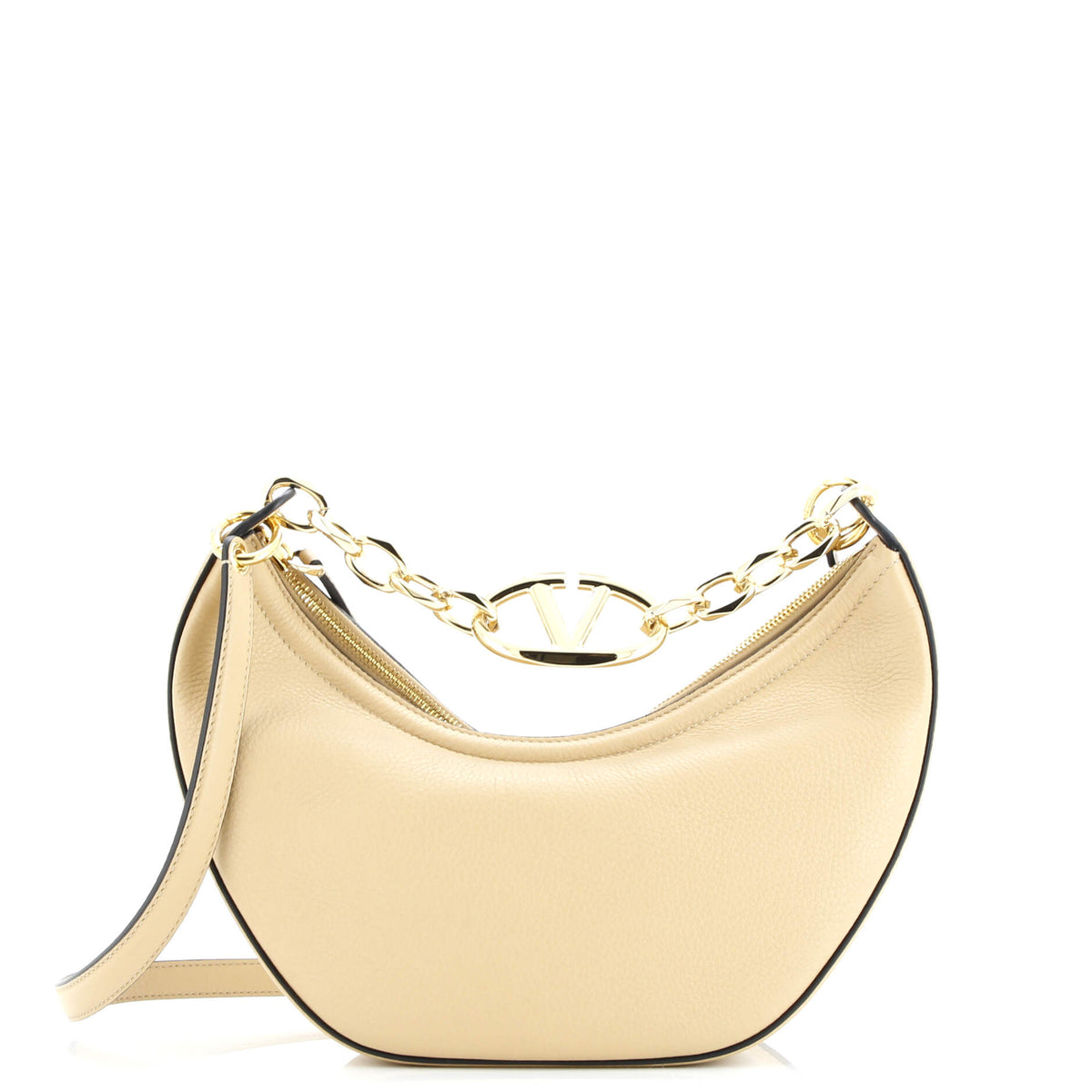 Valentino VALENTINO GARAVANI Vlogo Moon Hobo Leather Small