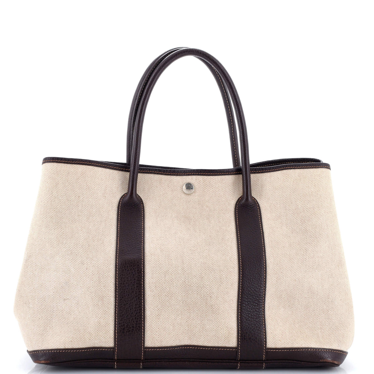 Herm?s Garden Party Tote Toile and Leather 36