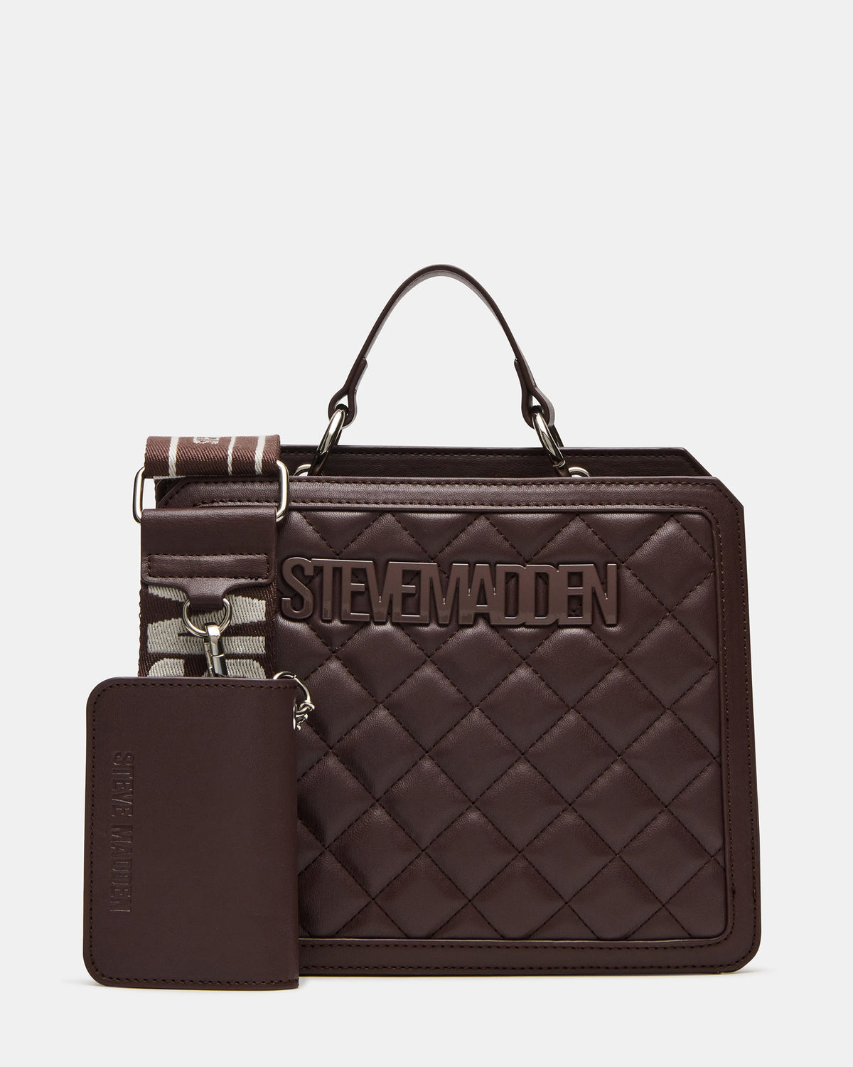 Stevemadden EVELYN BAG CHOCOLATE QUILTED