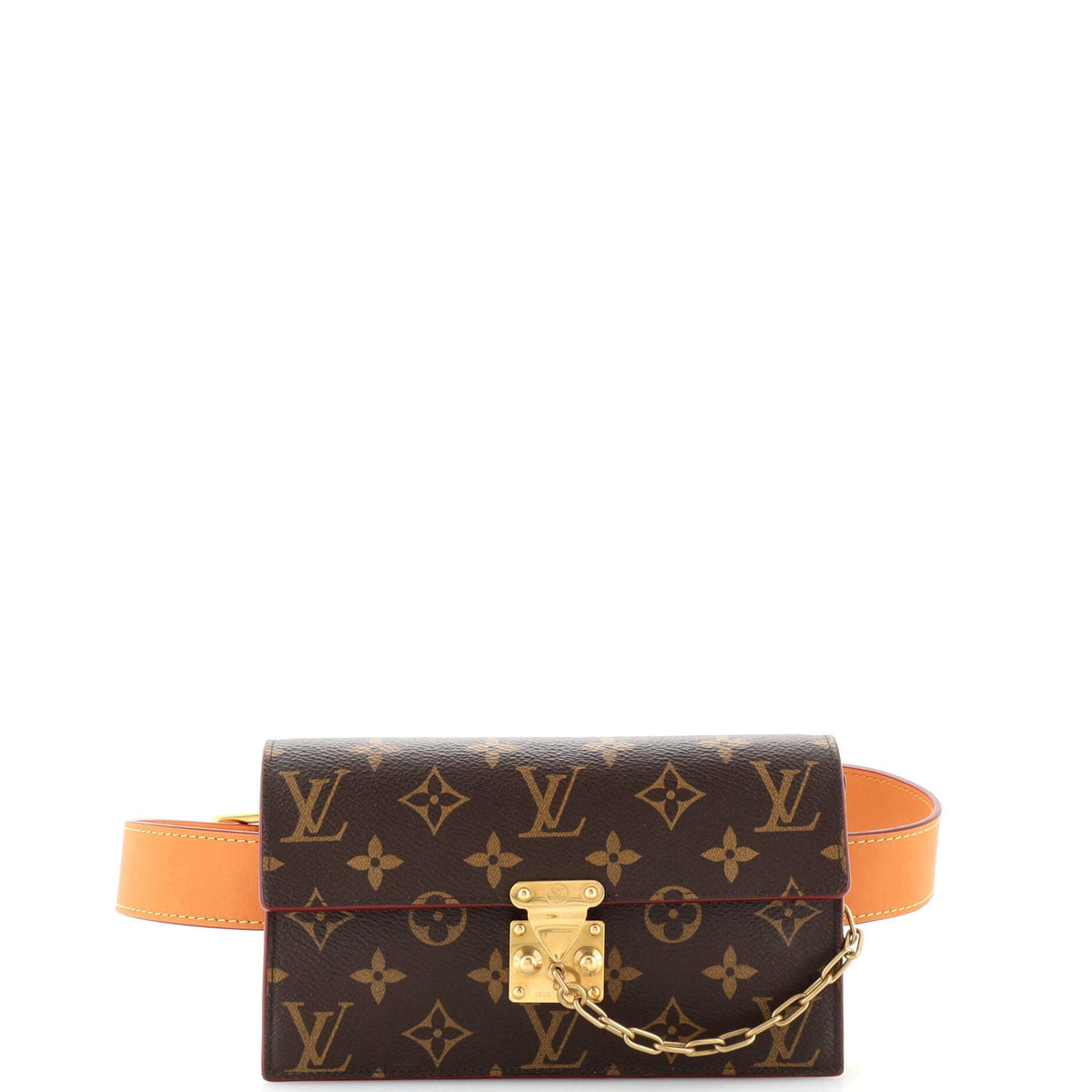 Louis Vuitton S Lock Belt Pouch Monogram Canvas