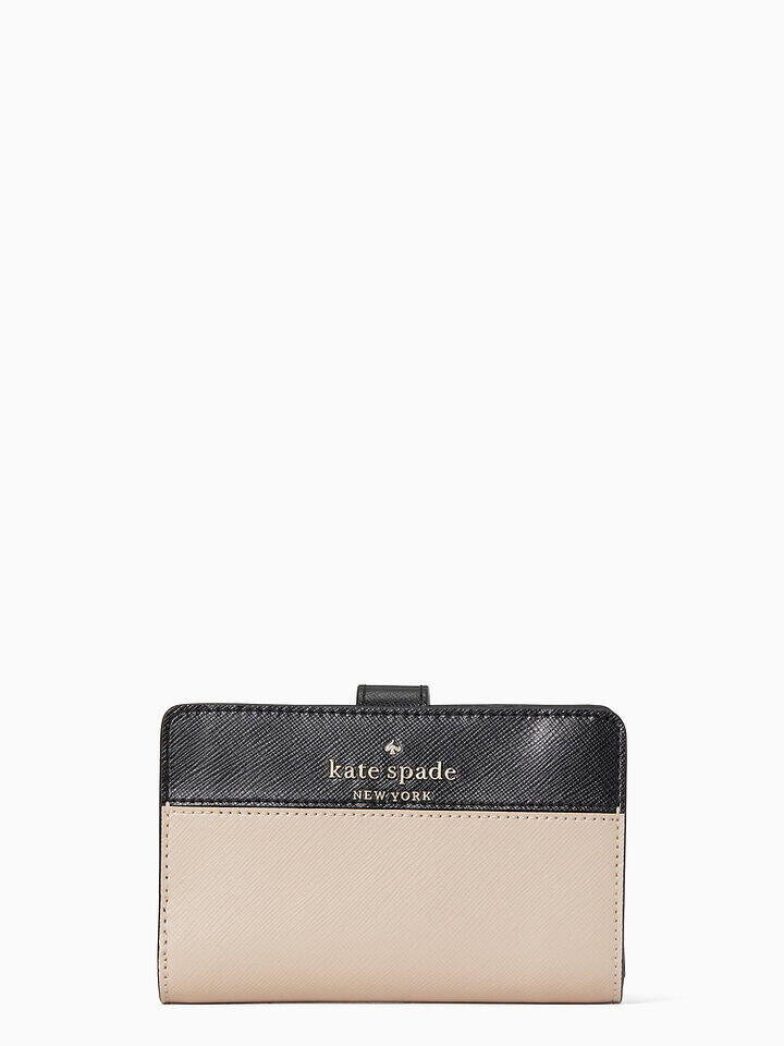 Kate Spade Au Staci Colorblock Medium Compact Bifold Wallet