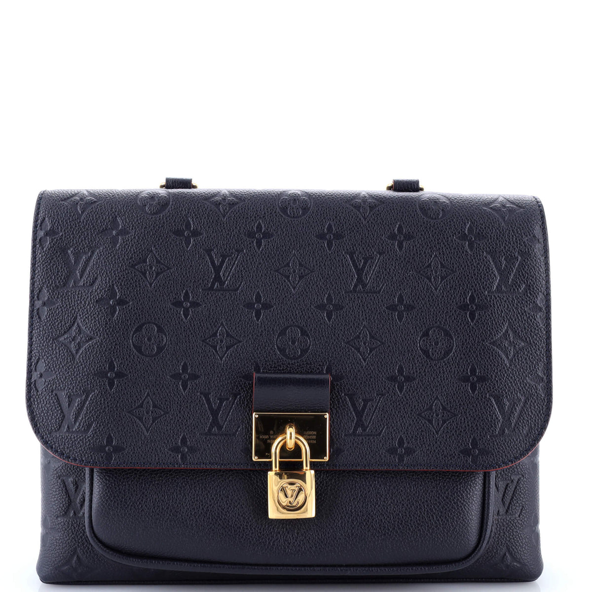 Louis Vuitton Marignan Handbag Monogram Empreinte Leather