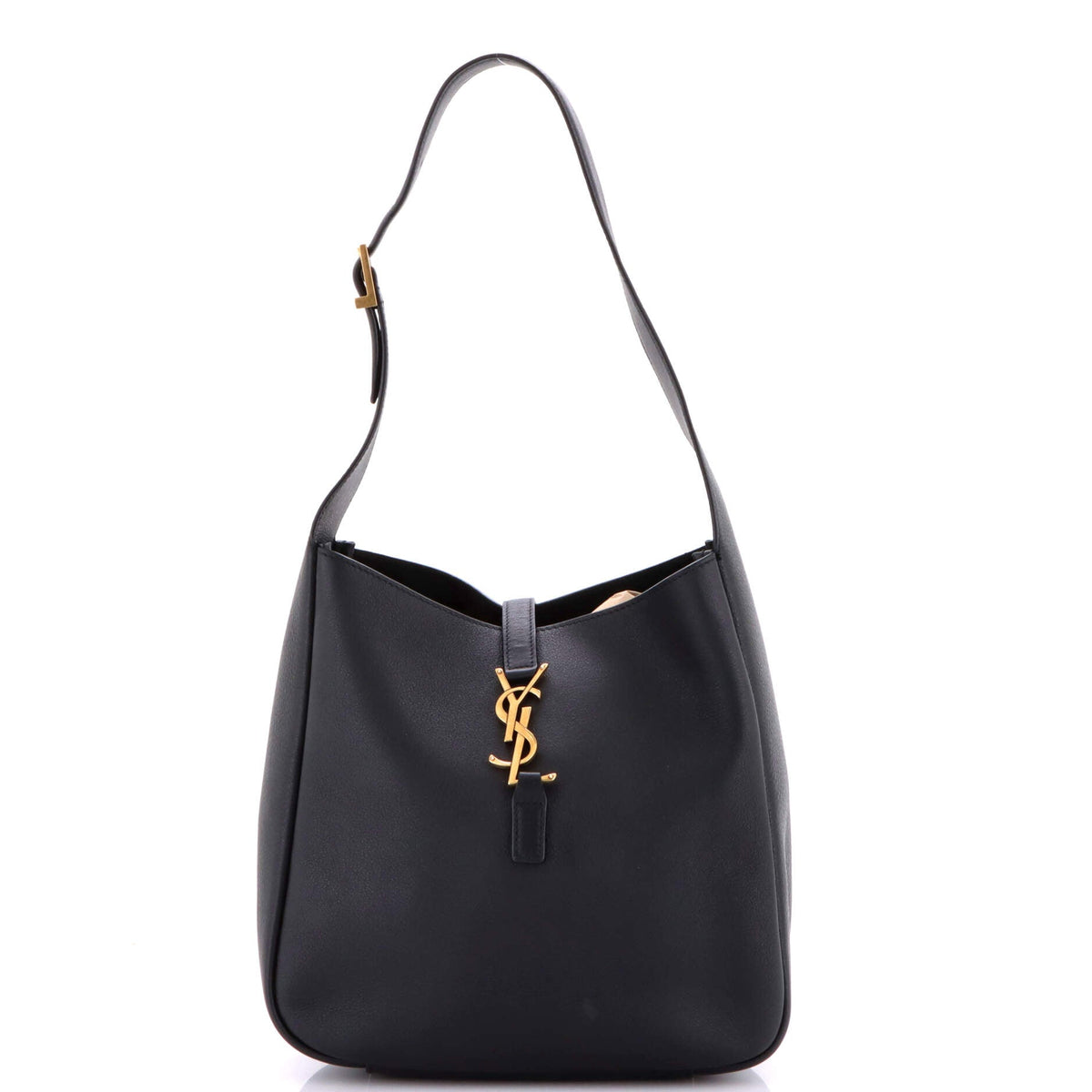 Saint Laurent Le 5 a 7 Supple Hobo Leather Small