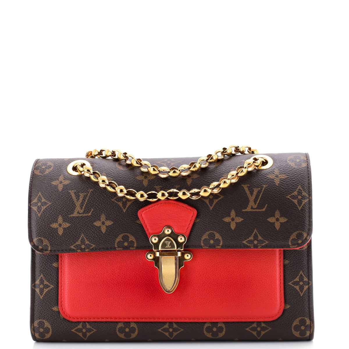Louis Vuitton Victoire Handbag Monogram Canvas and Leather