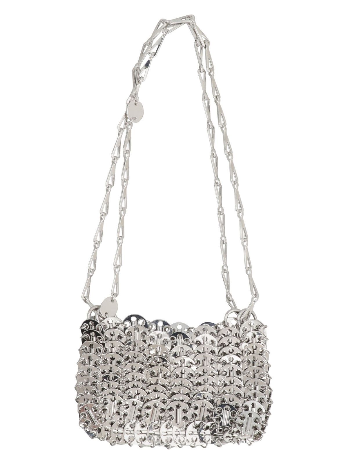 Rabanne Women's 1969 Nano Pochette in Metallic | Size UNICA | 20PSS0127MET001