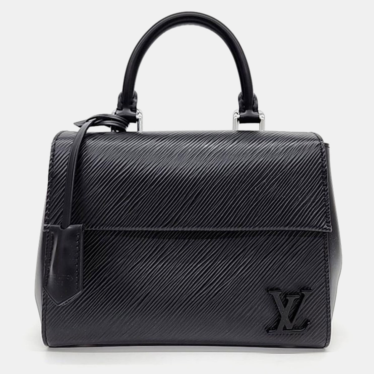 Louis Vuitton Black Epi Leather Cluny MM Top Handle Bag