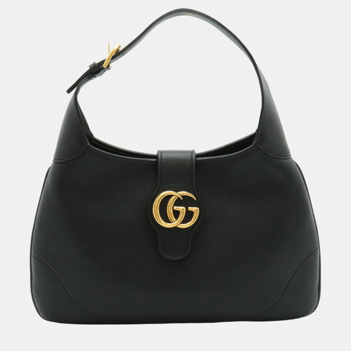 Gucci Black Goatskin Medium Aphrodite Shoulder Bag
