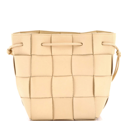 Cassette Bucket Bag Maxi Intrecciato Leather Small