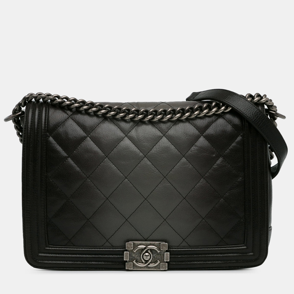 Chanel Large Ombre Calfskin Boy Flap