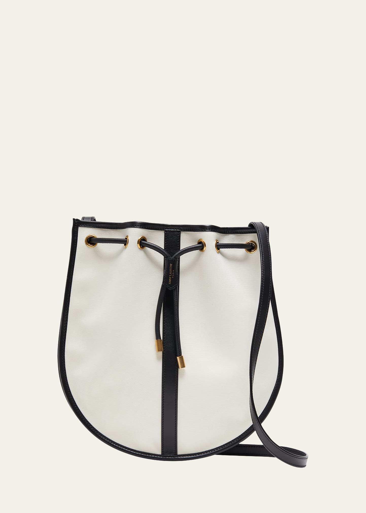 Saint Laurent Daryl Bicolor Leather Shoulder Bag