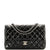 CHANEL Classic Double Flap Bag Quilted Patent Medium