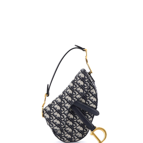 Saddle Handbag Oblique Canvas Mini
