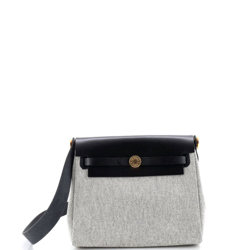 Herbag Zip Toile and Leather 20