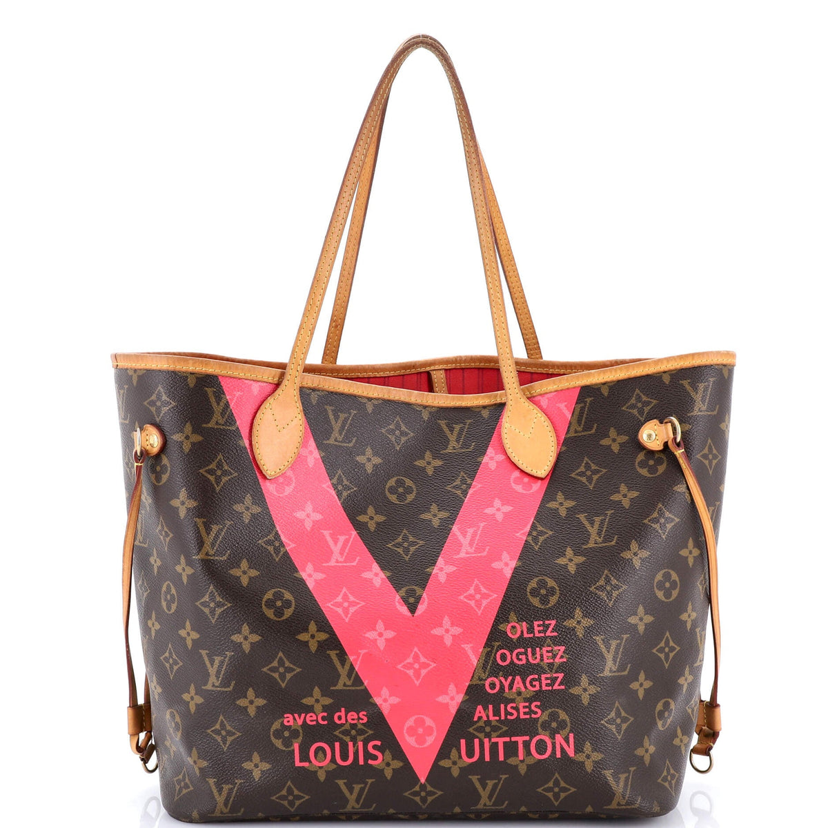 Louis Vuitton Neverfull NM Tote Limited Edition Cities V Monogram Canvas MM