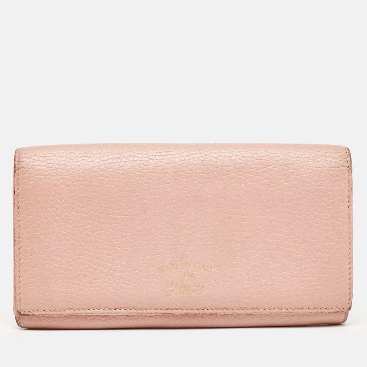 Gucci Old Rose Leather Swing Continental Wallet